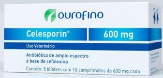 Celesporin 600 mg 10 comprimidos - Ouro Fino