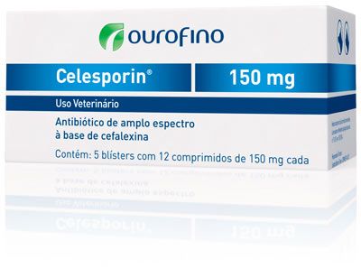 Celesporin 150 mg - Blister c/ 12 comprimidos - Ouro Fino