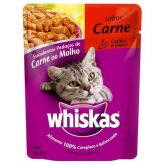 Ração Whiskas Sachê Carne Adulto - 85gr